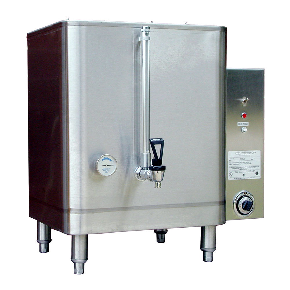 Grindmaster 2403-007 2.6 Gallon Push Button-Operated Hot Water Dispenser -  240V, 2900W