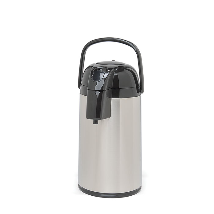 Coffee Airpot. Single (1) 3.0 L, 101 oz., glass-lined, push top airpot.